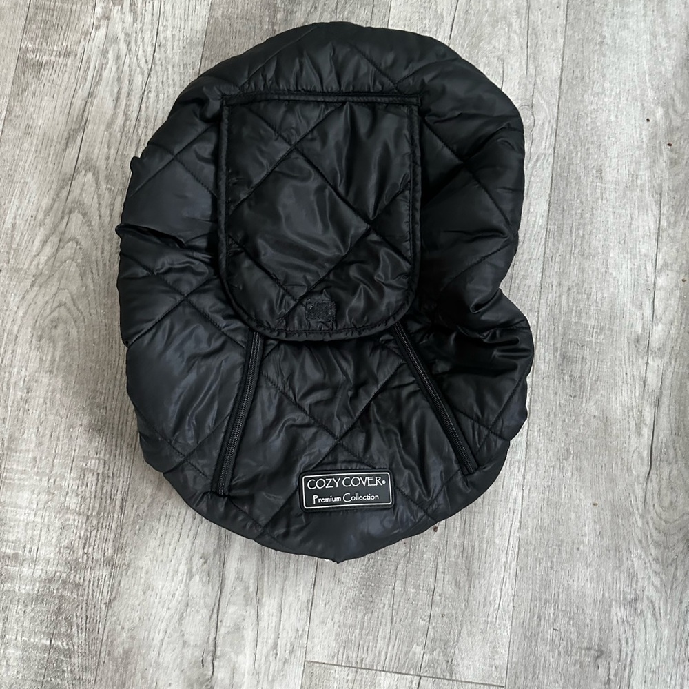 Black Infant Car Seat Cover